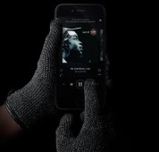 Mujjo Double Layered Touchscreen Gloves Size S - двуслойни качествени зимни ръкавици за тъч екрани (черен) 4