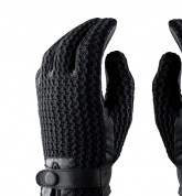 Mujjo Leather Crochet Touchscreen Gloves (8.5 size) 8