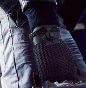 Mujjo Leather Crochet Touchscreen Gloves (8.5 size) 7