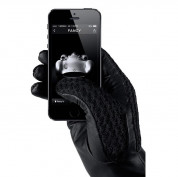 Mujjo Leather Crochet Touchscreen Gloves - луксозни  кожени ръкавици за тъч екрани (размер 9) 11