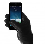 Mujjo Leather Touchscreen Gloves - луксозни кожени ръкавици за тъч екрани (размер 8.5)