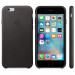 Apple iPhone Case - оригинален кожен кейс (естествена кожа) за iPhone 6S, iPhone 6 (черен) 5