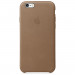 Apple iPhone Case - оригинален кожен кейс (естествена кожа) за iPhone 6S, iPhone 6 (тъмнокафяв) 6
