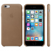 Apple iPhone Case - оригинален кожен кейс (естествена кожа) за iPhone 6S, iPhone 6 (тъмнокафяв) 2