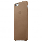 Apple iPhone Case - оригинален кожен кейс (естествена кожа) за iPhone 6S, iPhone 6 (тъмнокафяв)