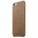 Apple iPhone Case - оригинален кожен кейс (естествена кожа) за iPhone 6S, iPhone 6 (тъмнокафяв) 1