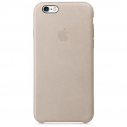Apple iPhone Case - оригинален кожен кейс (естествена кожа) за iPhone 6S, iPhone 6 (сива роза) 2