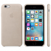 Apple iPhone Case - оригинален кожен кейс (естествена кожа) за iPhone 6S, iPhone 6 (сива роза) 7