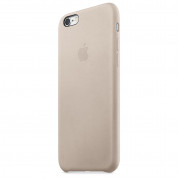 Apple iPhone Case - оригинален кожен кейс (естествена кожа) за iPhone 6S, iPhone 6 (сива роза) 5