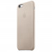 Apple iPhone Case - оригинален кожен кейс (естествена кожа) за iPhone 6S, iPhone 6 (сива роза) 6