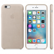 Apple iPhone Case - оригинален кожен кейс (естествена кожа) за iPhone 6S, iPhone 6 (сива роза) 4