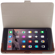 Krusell Ekero Tablet Case - кожен кейс и поставка за iPad Mini 4 (кафяв) 1