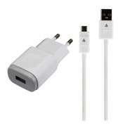 LG Travel Charger MCS-04ED 1800mA - захранване и microUSB кабел за LG устройства с microUSB (бял) (bulk)