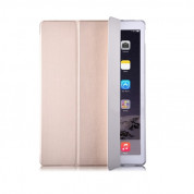 Devia Light Grace Case - кожен калъф и поставка за iPad Pro 12.9 (2015), iPad Pro 12.9 (2017) (златист)