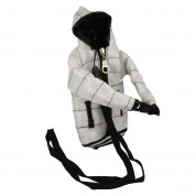 Colorado Winterjacket Case - универсален зимен калъф тип яке с качулка за смартфони до 5.7 инча (бял)
