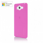 Incipio NGP - удароустойчив силиконов калъф за Microsoft Lumia 950 (розов)