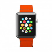 Incipio Stitch Jacquard Watch Band for Apple Watch 38mm, 40mm, 41mm (orange/grey)  1