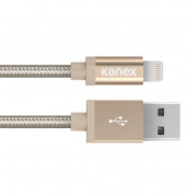 Kanex Premium Lightning to USB Cable 120 cm - кабел за iPhone 6, iPhone 6 Plus, iPad и iPod с Lightning (златист)