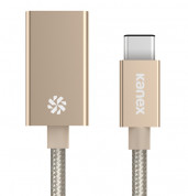 Kanex Premium USB-C to USB-A 3.0 Adapter - USB адаптер за MacBook и устройства с USB-C порт (златист)