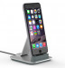 Kanex Lightning Sync & Charge Dock - алуминиева док станция с вграден кабел (зареждане+синхронизация) за iPhone, iPad и iPod с Lightning 1