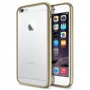 Spigen Ultra Hybrid Case - хибриден кейс с висока степен на защита за iPhone 6, iPhone 6S (прозрачен-златист)