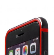 Ferrari Racing Bumper Aluminium - алуминиев бъмпер за iPhone 6S, iPhone 6 (черен-червен) 3