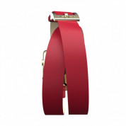Incipio Reese Double Wrap Watch Band - класическа кожена каишка за Apple Watch 38мм, 40мм (червен) 3