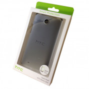 HTC Hard Shell HC C920 - оригинален поликарбонатов кейс и покритие за дисплея за HTC Desire 300 (мат-прозрачен) 1