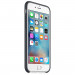 Apple Silicone Case - оригинален силиконов кейс за iPhone 6S, iPhone 6 (тъмносив) 7