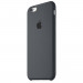 Apple Silicone Case - оригинален силиконов кейс за iPhone 6S, iPhone 6 (тъмносив) 6