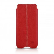 Beyzacases Zero - handmade, genuine leather case for iPhone 8, iPhone 7, iPhone 6, iPhone 6S (red)