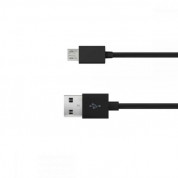 Just Wireless microUSB Charge and Sync Cable - кабел за устройства с microUSB порт (0.5 метра) (черен)