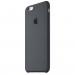 Apple Silicone Case - оригинален силиконов кейс за iPhone 6S Plus, iPhone 6 Plus (тъмносив) 1
