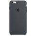 Apple Silicone Case - оригинален силиконов кейс за iPhone 6S Plus, iPhone 6 Plus (тъмносив) 2