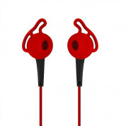 iLuv FitActive Earphones - спортни слушалки за мобилни устройства (червени)