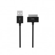 iLuv Charge & Sync USB Cable - синхронизиращ и зареждащ кабел за Galaxy Tab 7.0 (2), 8.0, 10.1 (черен)