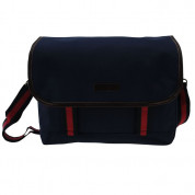 Kangol Messenger Bag - платнена чанта с презрамка за преносими компютри до 14 инча (тъмносиня) 1