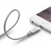 Elago Aluminum Lightning USB Cable - USB кабел за iPhone 6, iPhone 6 Plus, iPad, iPod и всеки Apple продукт с Lightning вход (сребрист) 1