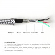 Elago Aluminum Lightning USB Cable - USB кабел за iPhone 6, iPhone 6 Plus, iPad, iPod и всеки Apple продукт с Lightning вход (сребрист) 2