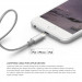 Elago Aluminum Lightning USB Cable - USB кабел за iPhone 6, iPhone 6 Plus, iPad, iPod и всеки Apple продукт с Lightning вход (сребрист) 2