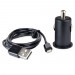 Symtek Car Charger 2.1A and MFI Lightning Cable - зарядно за кола 2.1A с USB изход и Lightning кабел за iPhone, iPad и iPod с Lightning порт (черен) 2