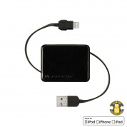 Scosche BoltBox Retractable Lightning Charge & Sync Cable - разтягащ се Lightning кабел в кутийка 90 см. за iPhone, iPad, iPod с Lightning (черен) 2