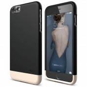 Elago S6 Glide Cam Case - слайдър кейс и защитни покрития за дисплея и задната част за iPhone 6S (черен-златист)