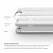 Elago Core Case - хибриден кейс (полипропилен + PC) и HD покритие за iPhone 6S, iPhone 6 (бял) 7