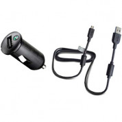 Sony Ericsson AN401 Car Charger - зарядно за кола и USB кабел за Sony, Sony Ericsson и мобилни устройства с microUSB (bulk) 1