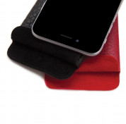 SENA UltraSlim Classic Pouch - кожен калъф (естествена кожа, ръчна изработка) за iPhone 8, iPhone 7, iPhone 6, iPhone 6S (черен) 4