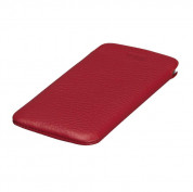 SENA UltraSlim Classic Pouch - кожен калъф (естествена кожа, ръчна изработка) за iPhone 8, iPhone 7, iPhone 6, iPhone 6S (червен)