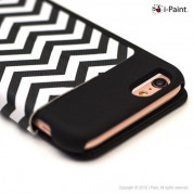 iPaint Waves Folio Case - текстилен калъф, тип портфейл и поставка за iPhone 6S, iPhone 6 1