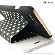 iPaint Pois Folio Case - текстилен калъф, тип портфейл и поставка за iPhone 6S, iPhone 6 2
