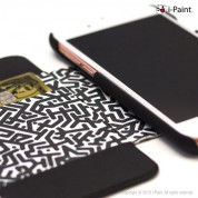 iPaint Maze Folio Case - текстилен калъф, тип портфейл и поставка за iPhone 6S, iPhone 6 1